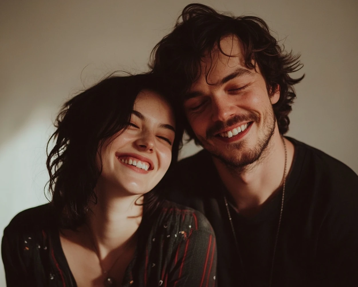 Warm Intimate Couple Portrait - AI generated wedding by AI Couple Photo