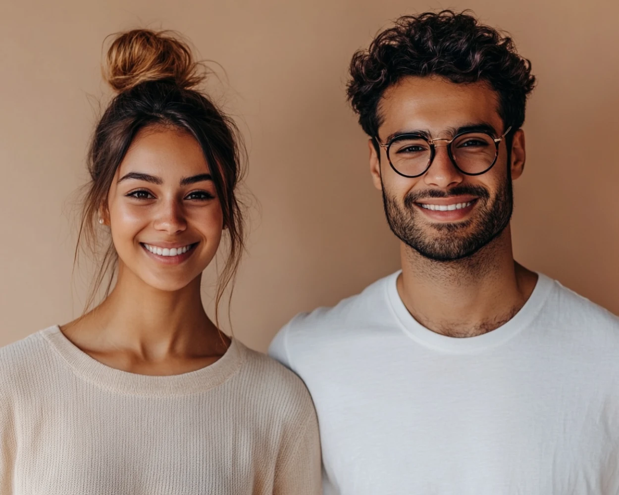 Professional Studio Couple Portrait - AI generated formal by AI Couple Photo
